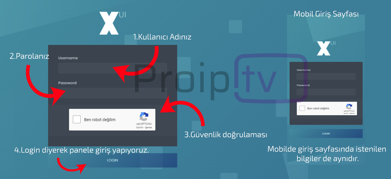Proip tv bayi paneli giriş sayfası